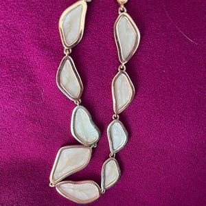 Vintage 80's Erwin Pearl Circle Choker Collar Signed Statement Necklace